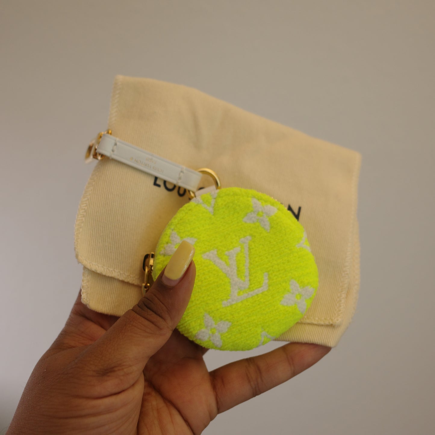 LOUIS VUITTON Match Collection Tennis Ball Coin Pouch