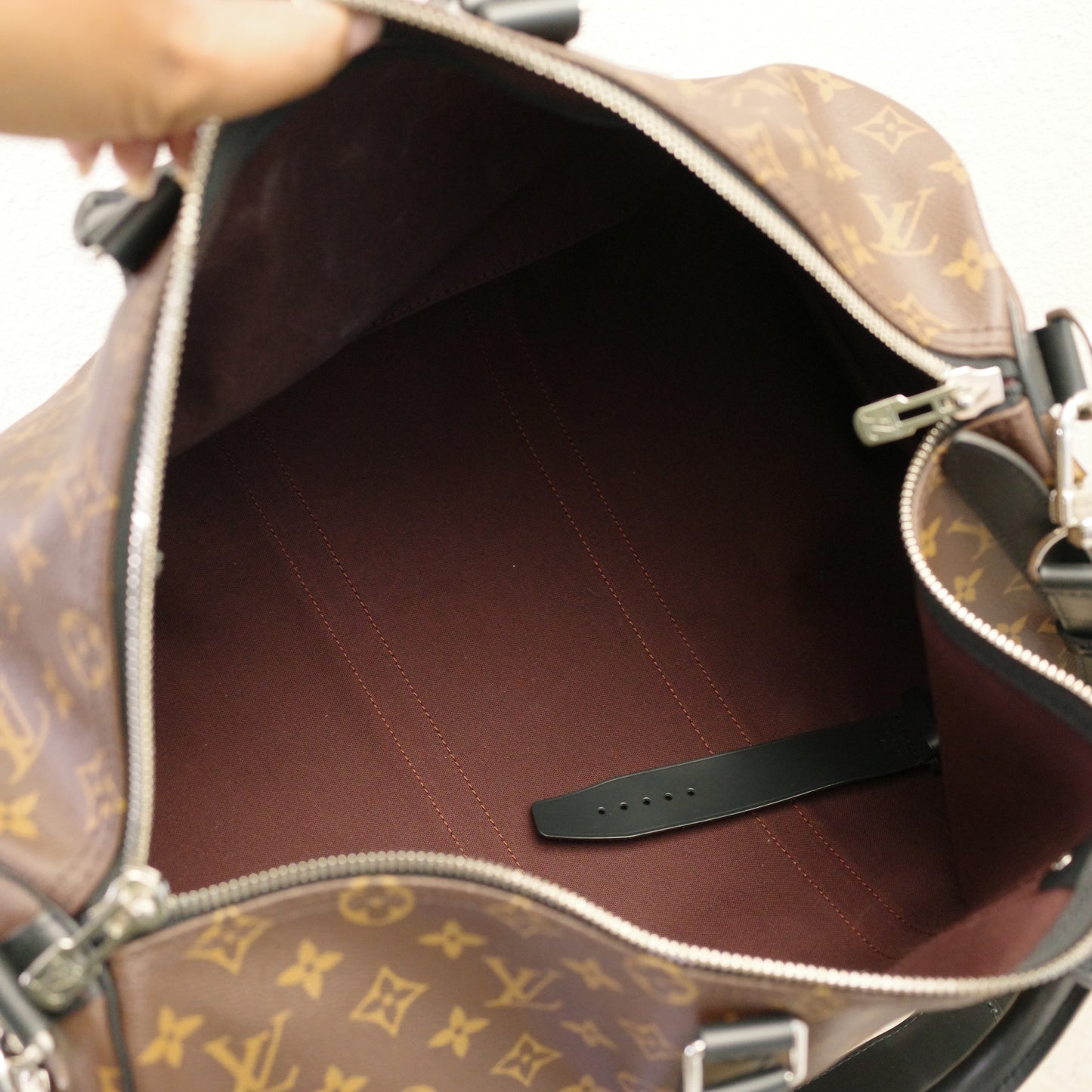 LOUIS VUITTON Monogram Macassar Keepall 45