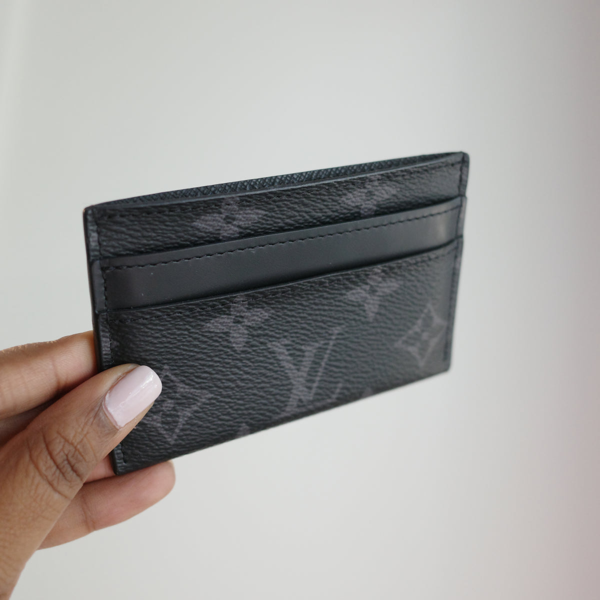 LOUIS VUITTON Monogram Eclipse Double Card Holder
