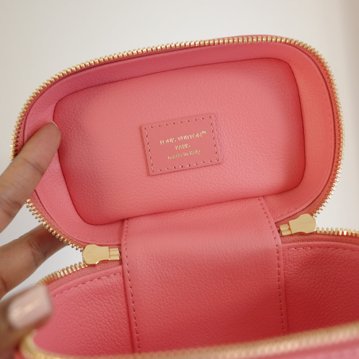 LOUIS VUITTON Monogram Nice Nano Epi Pink