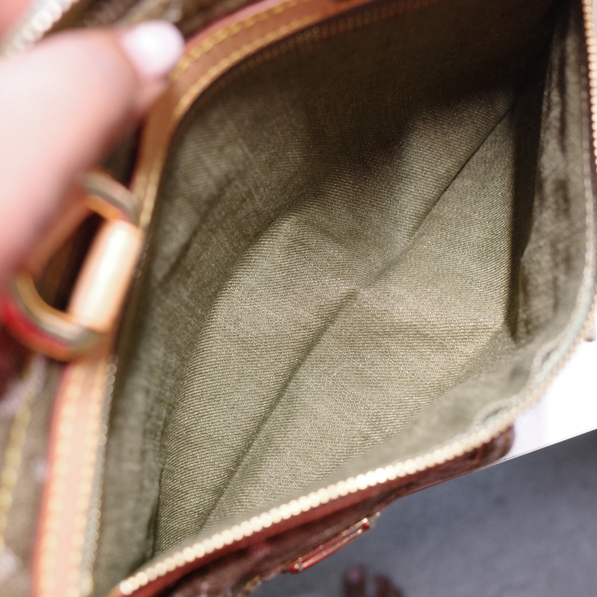LOUIS VUITTON Vintage Khaki Denim Neo Speedy