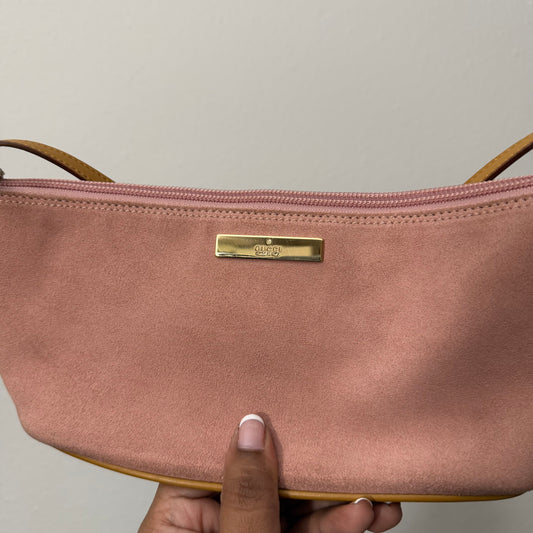 GUCCI Pink Suede Pouch