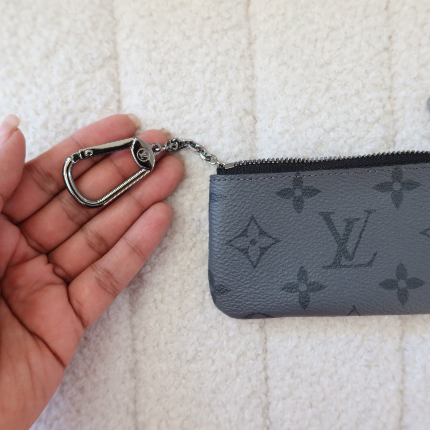 LOUIS VUITTON Monogram Eclipse Key Cles