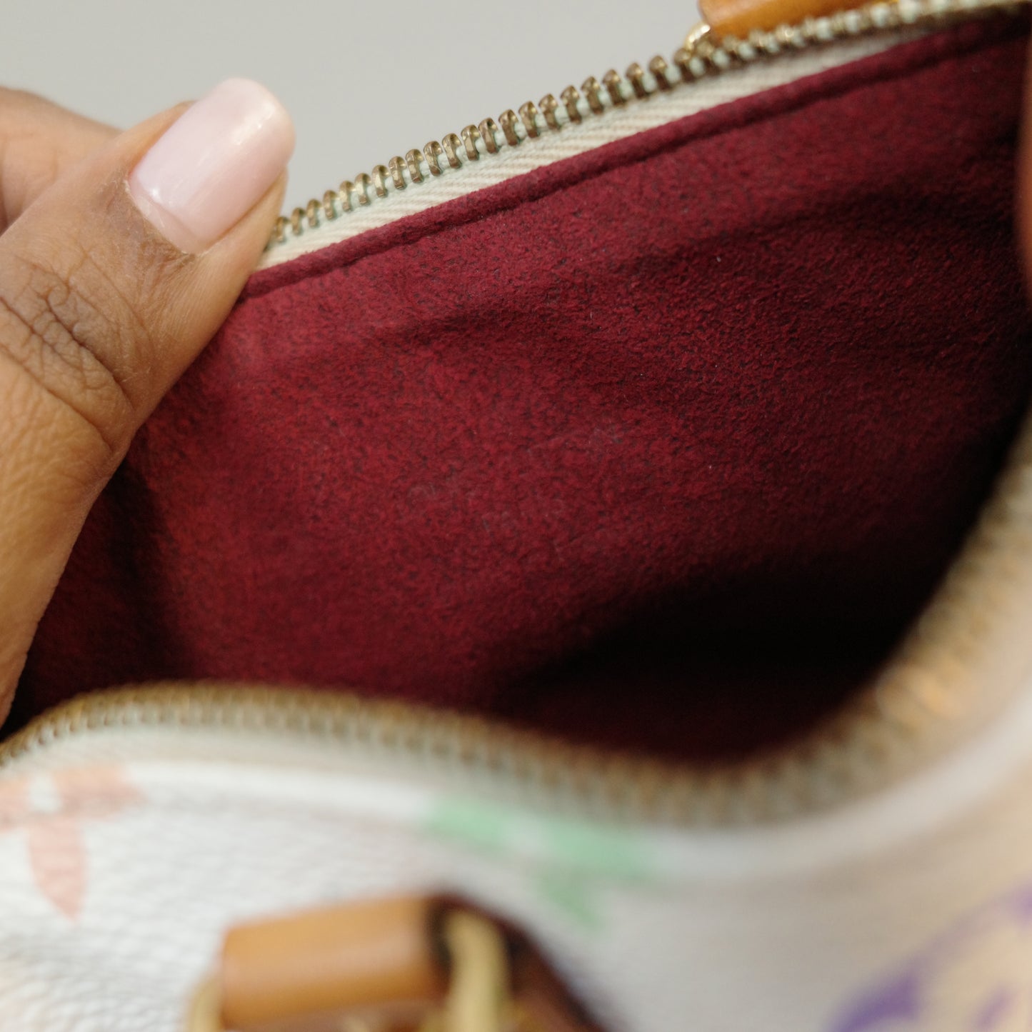 Louis Vuitton Murakami White Multicolor Nano Speedy Vintage