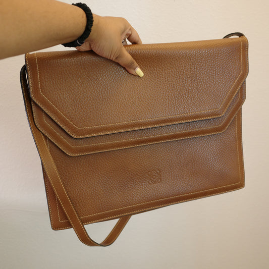 LOEWE Anagram Envelope Flap Shoulder Bag