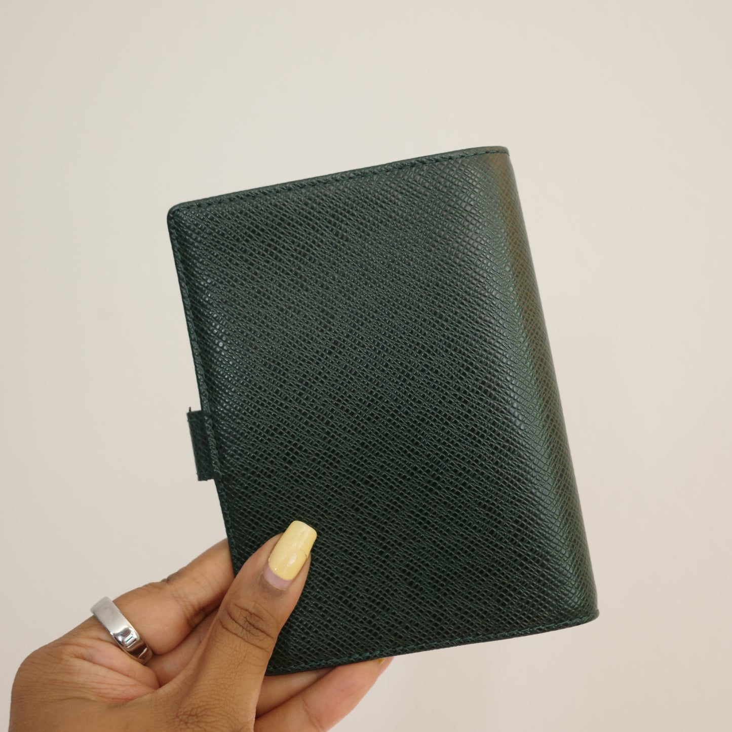 LOUIS VUITTON Taiga Leather Green Agenda PM