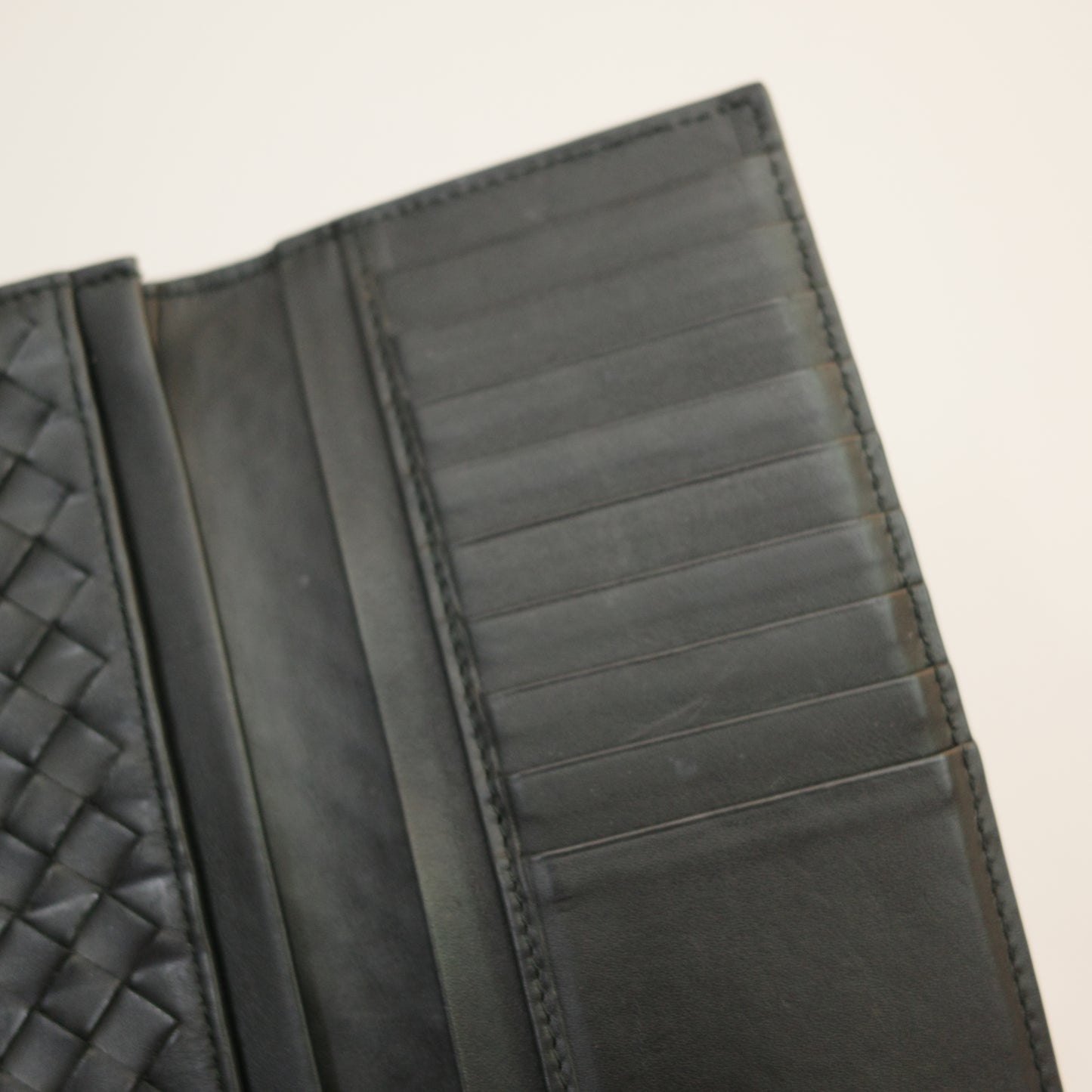 BOTTEGA VENETA Intrecciato Leather Long Wallet