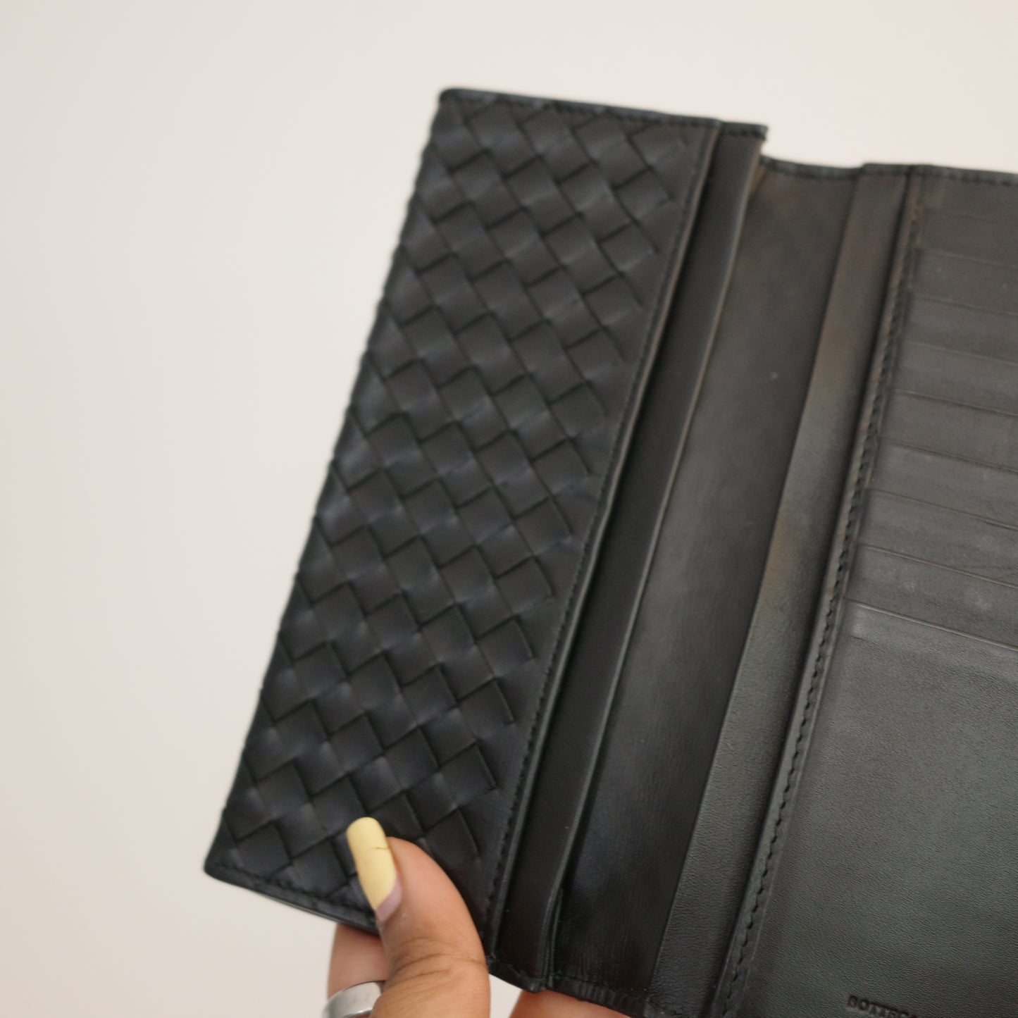 BOTTEGA VENETA Intrecciato Leather Long Wallet