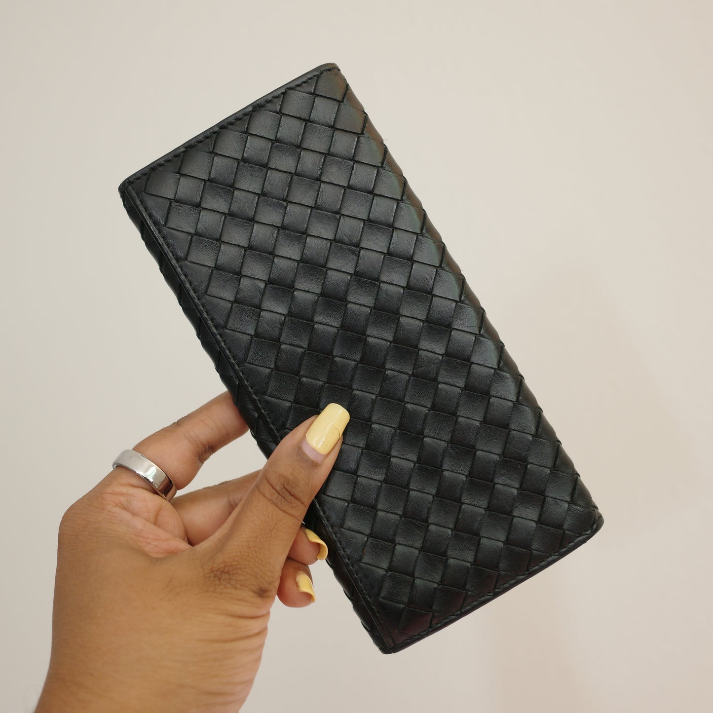 BOTTEGA VENETA Intrecciato Leather Long Wallet