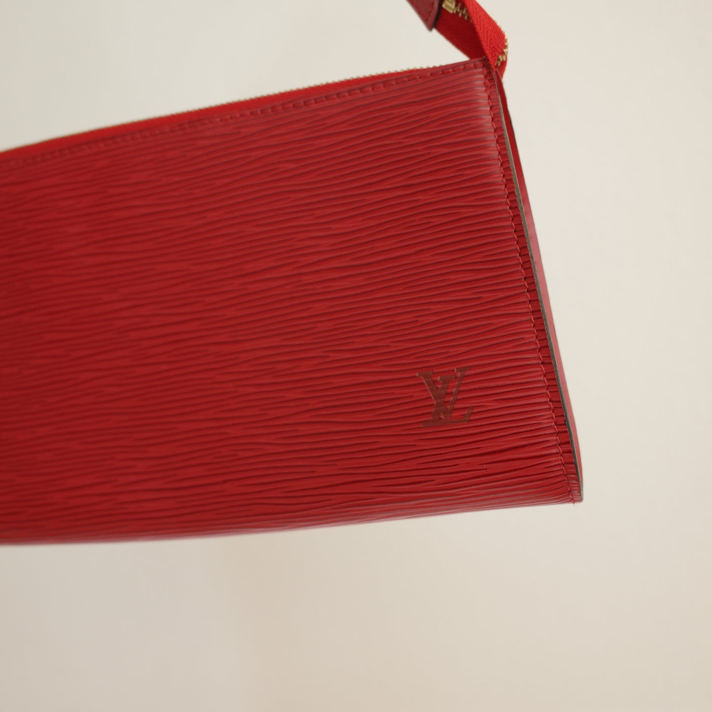 LOUIS VUITTON Epi Leather Red Pochette Accessoires