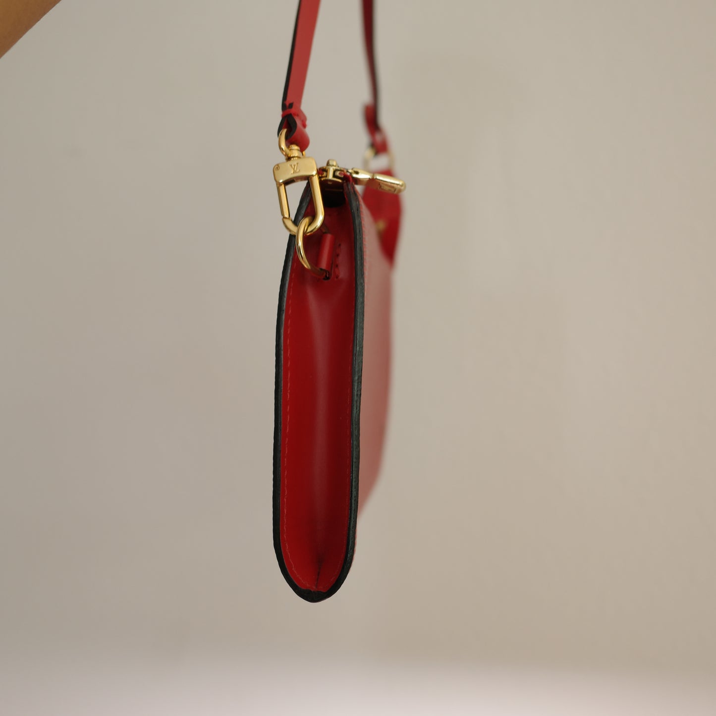 LOUIS VUITTON Epi Leather Red Pochette Accessoires