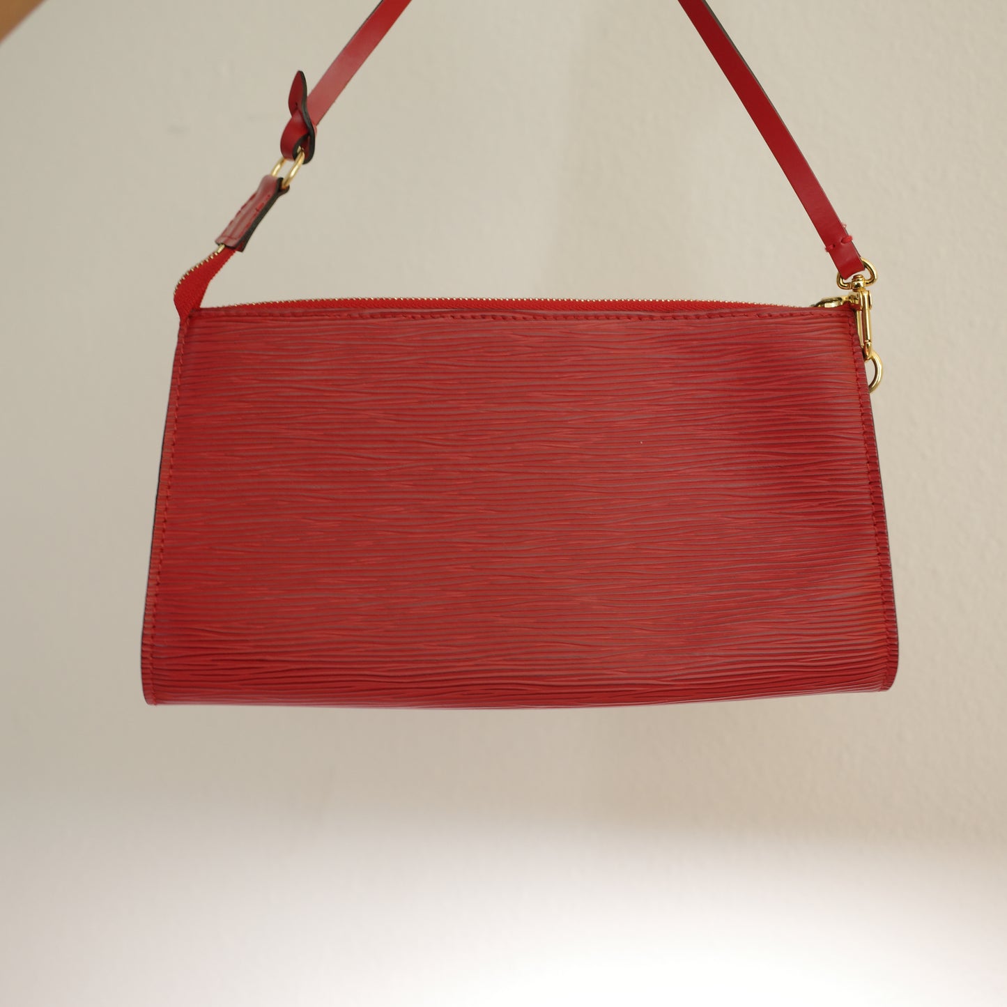 LOUIS VUITTON Epi Leather Red Pochette Accessoires