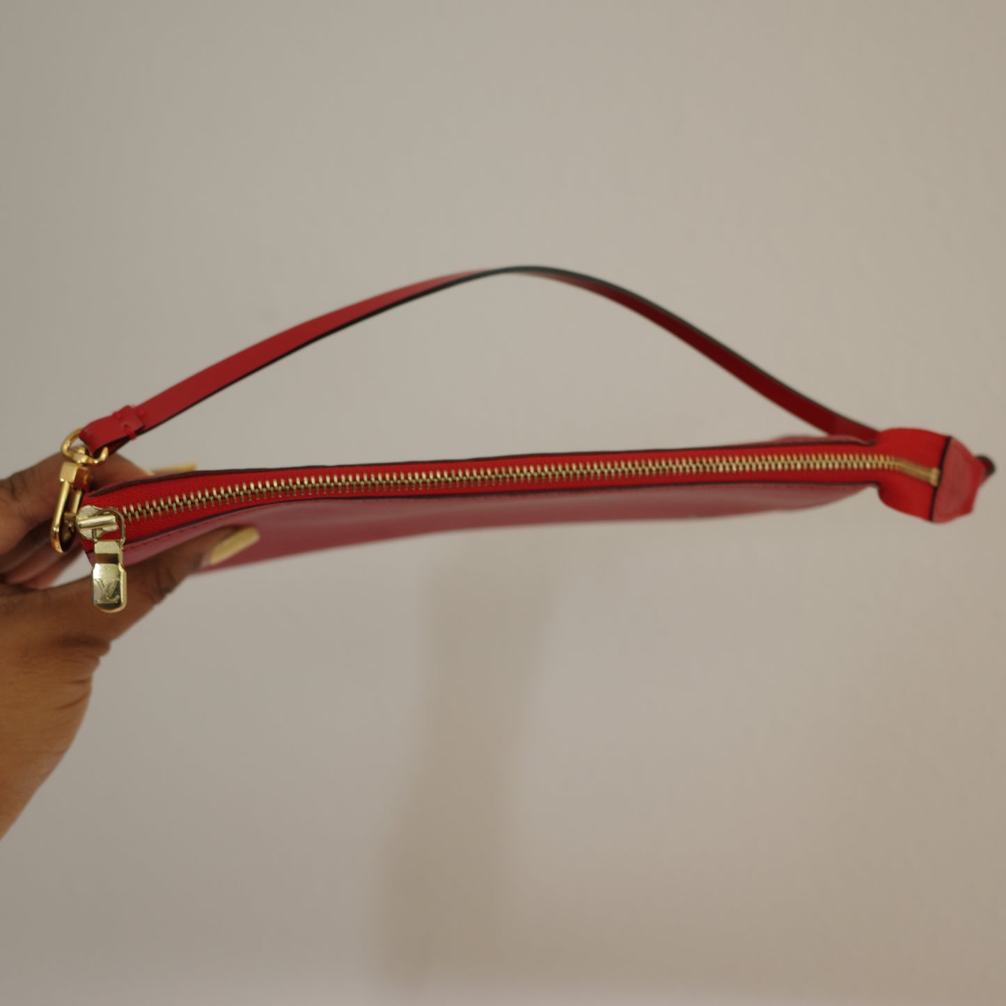 LOUIS VUITTON Epi Leather Red Pochette Accessoires
