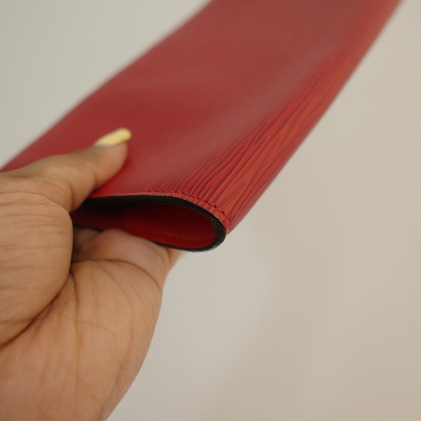 LOUIS VUITTON Epi Leather Red Pochette Accessoires
