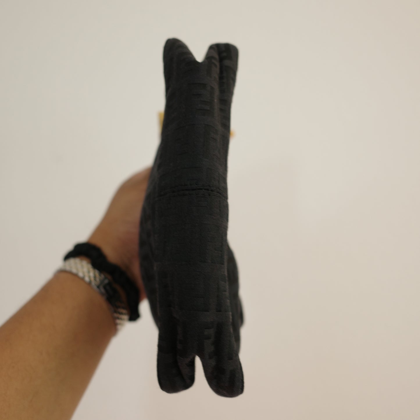 FENDI Zucca Black Zipper Pouch
