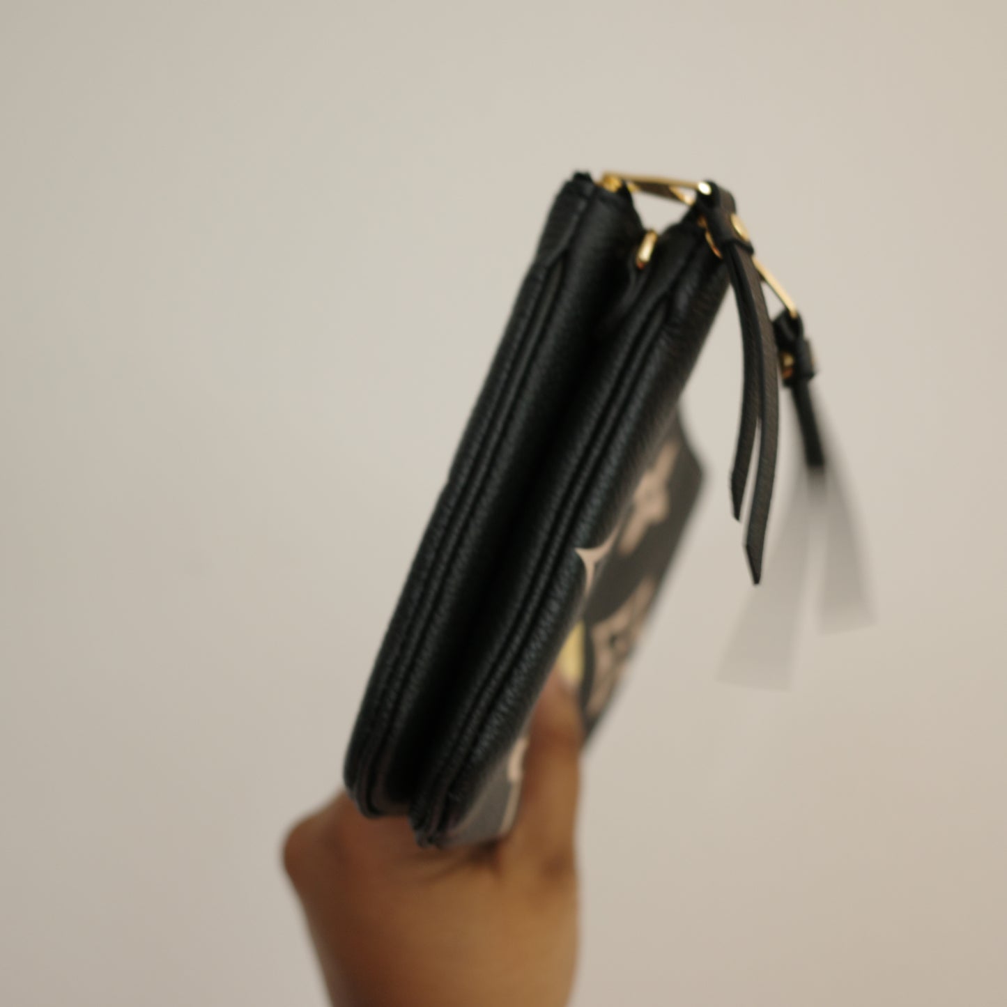 LOUIS VUITTON Double Zip Pochette Crossbody Empreinte Bicolor