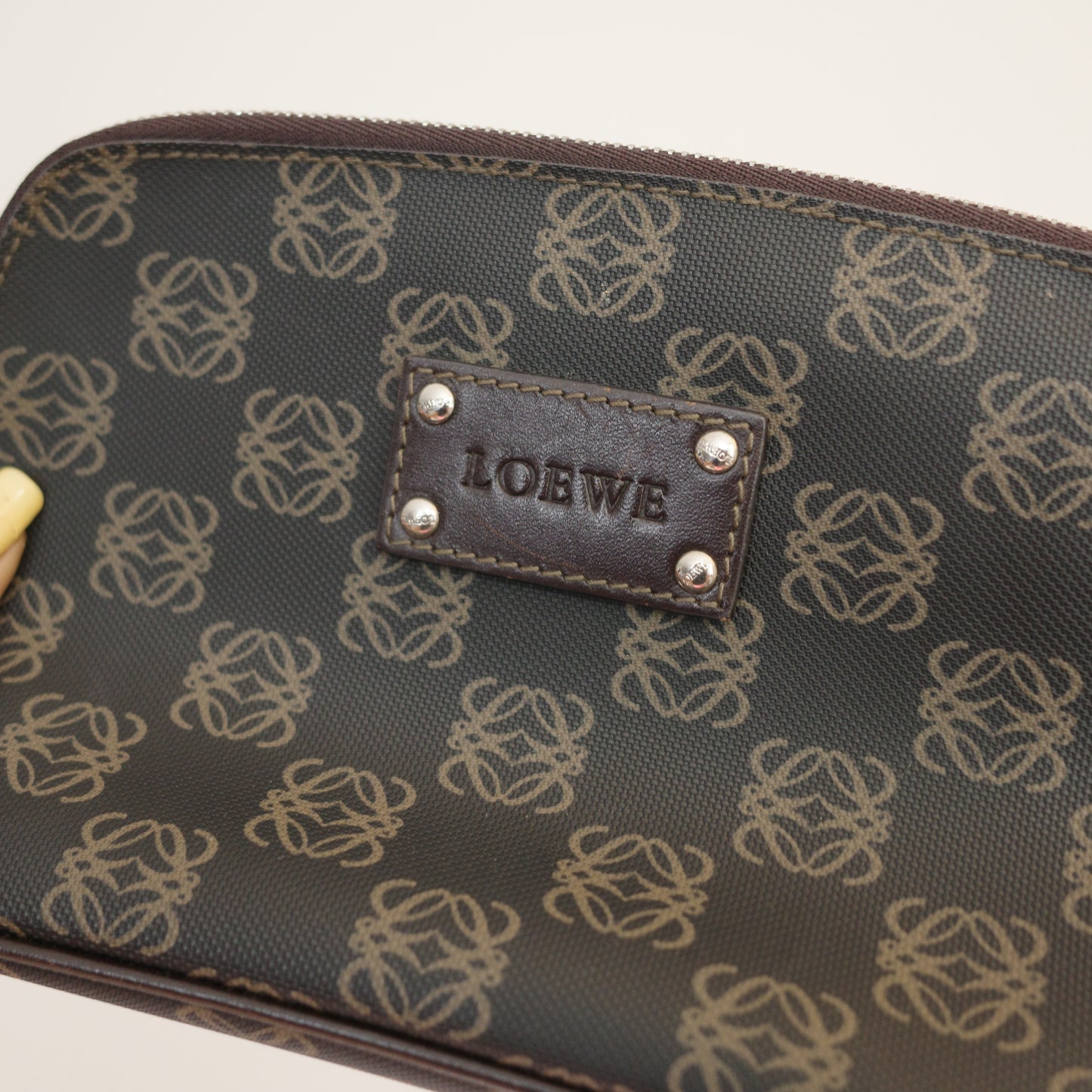 LOEWE Anagram Canvas Cosmetic Pouch