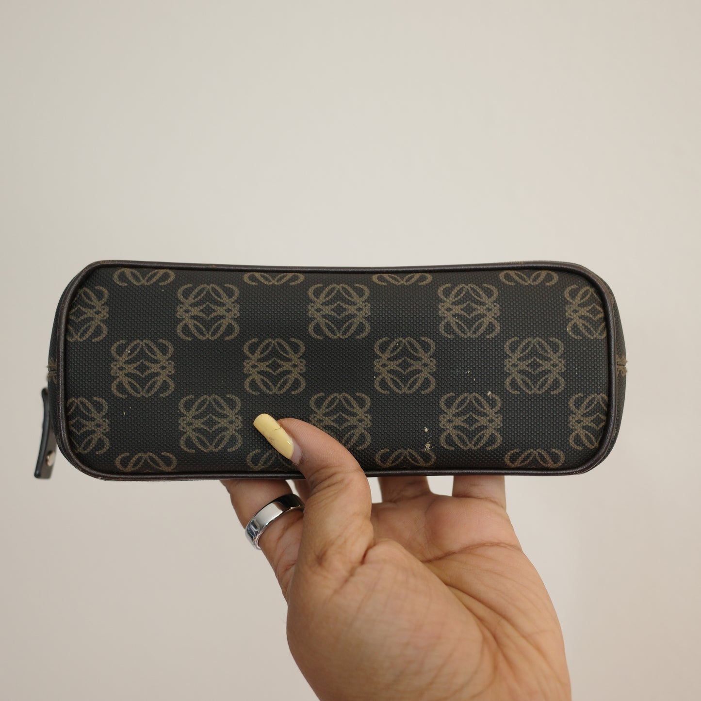 LOEWE Anagram Canvas Cosmetic Pouch