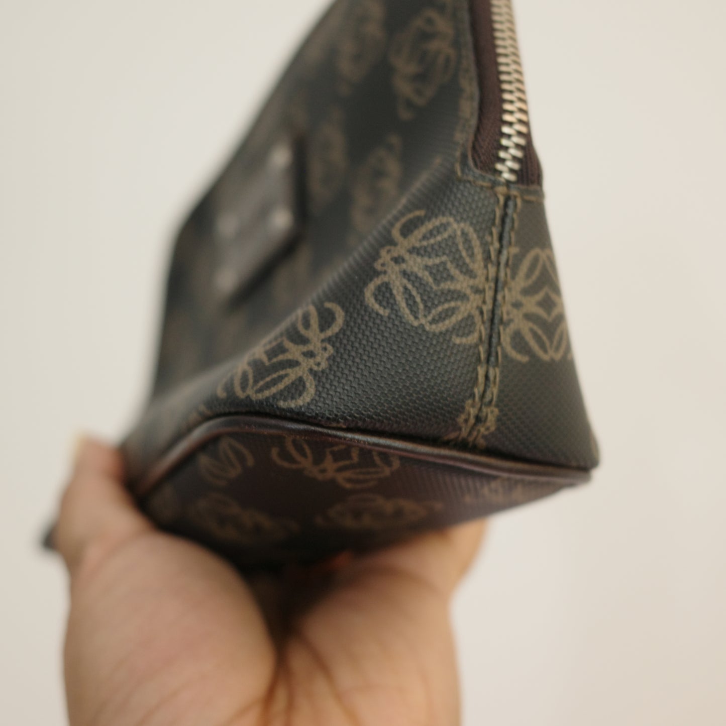 LOEWE Anagram Canvas Cosmetic Pouch