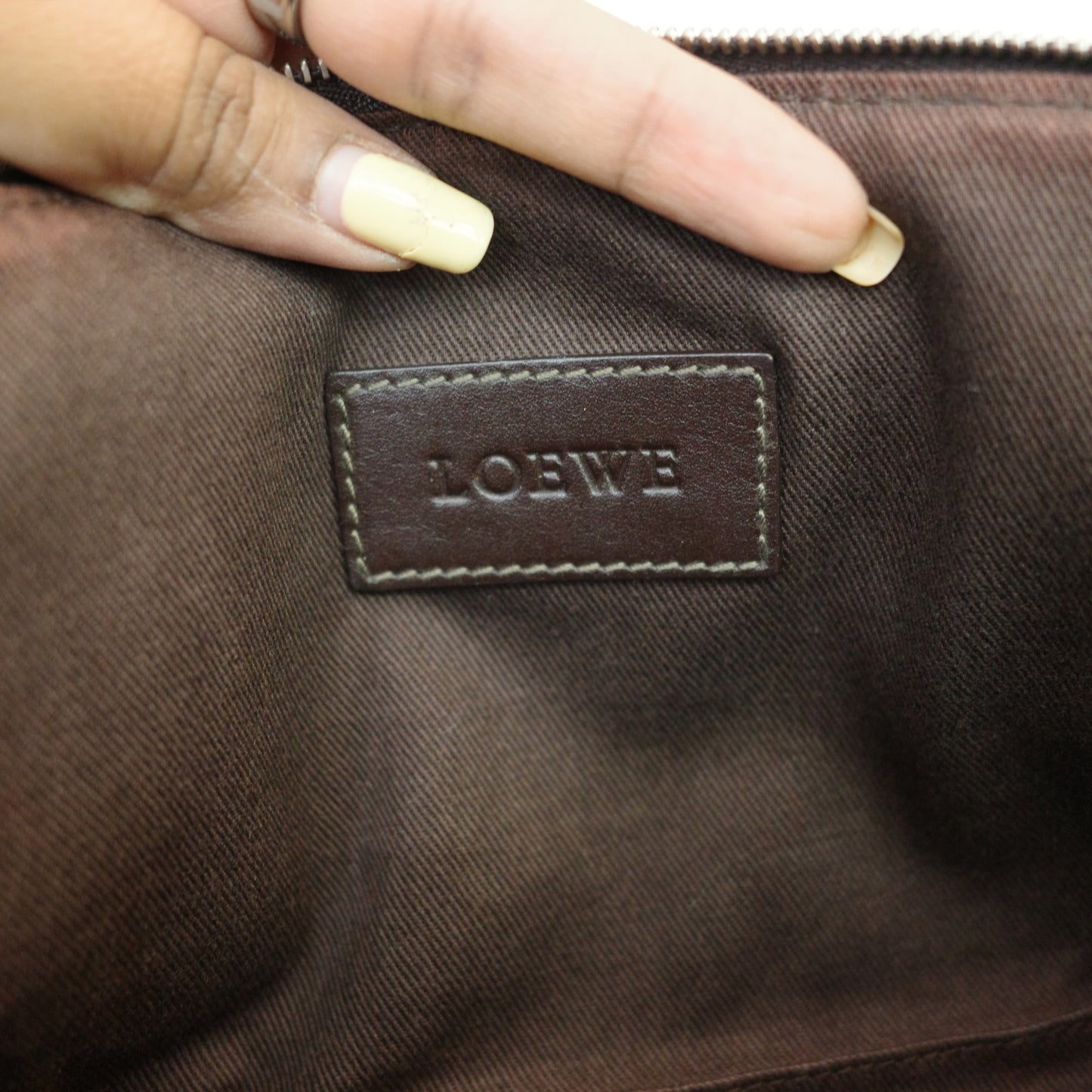 LOEWE Anagram Canvas Cosmetic Pouch
