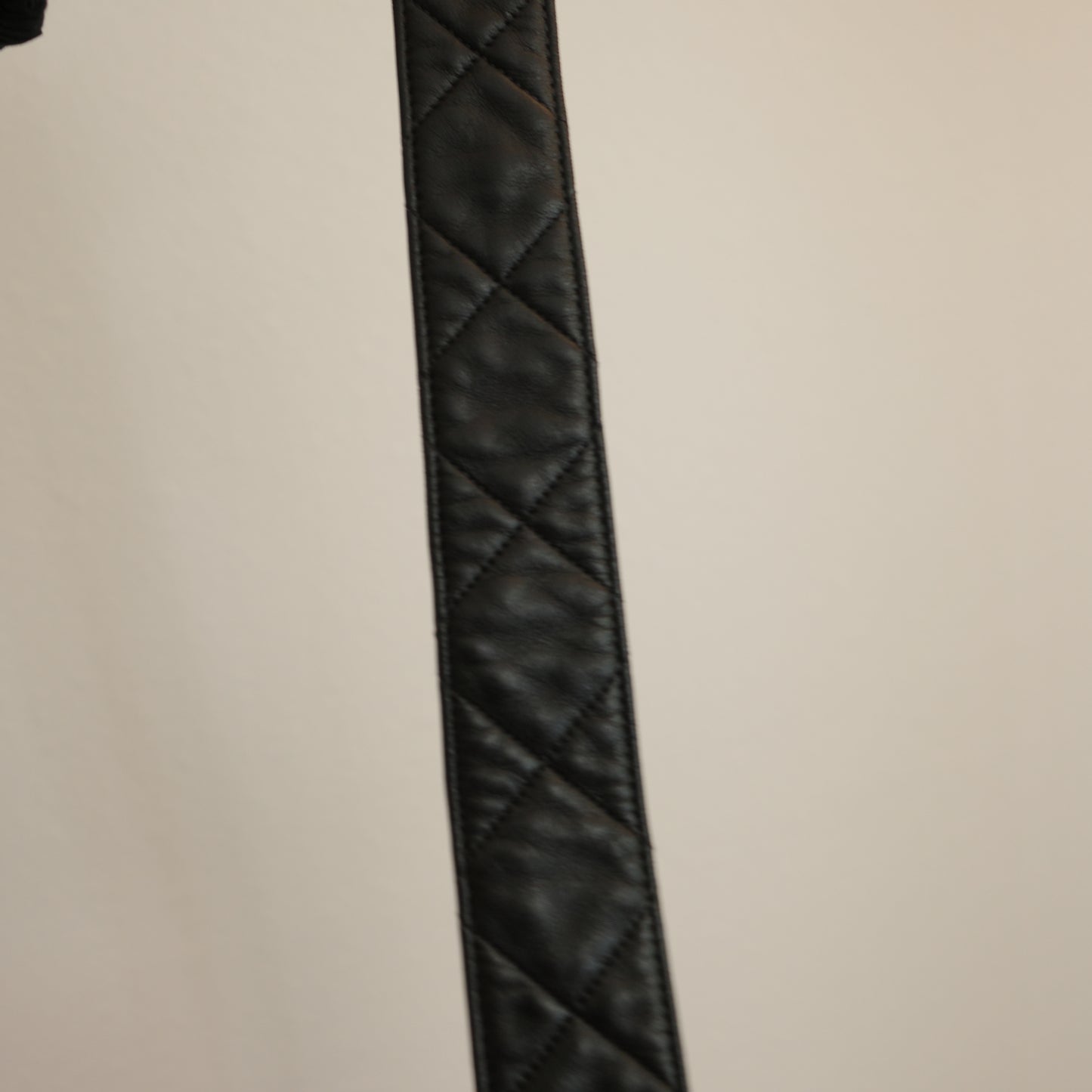 CHANEL 1994 Lambskin Quilted Black Shoulder Crossbody Bag