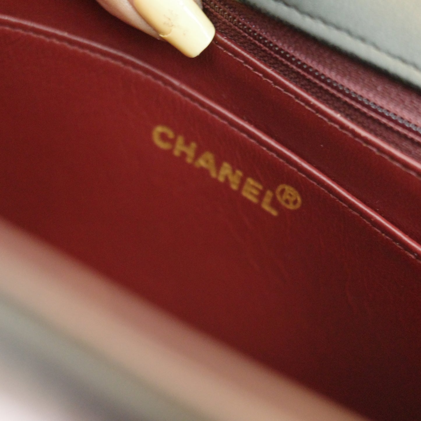 CHANEL 1994 Lambskin Quilted Black Shoulder Crossbody Bag