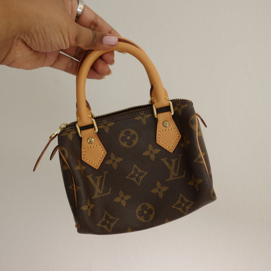 LOUIS VUITTON Vintage Monogram Nano Speedy