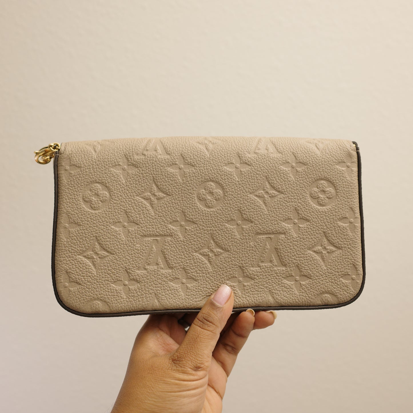 LOUIS VUITTON Turtledove Felice Pochette with Inserts