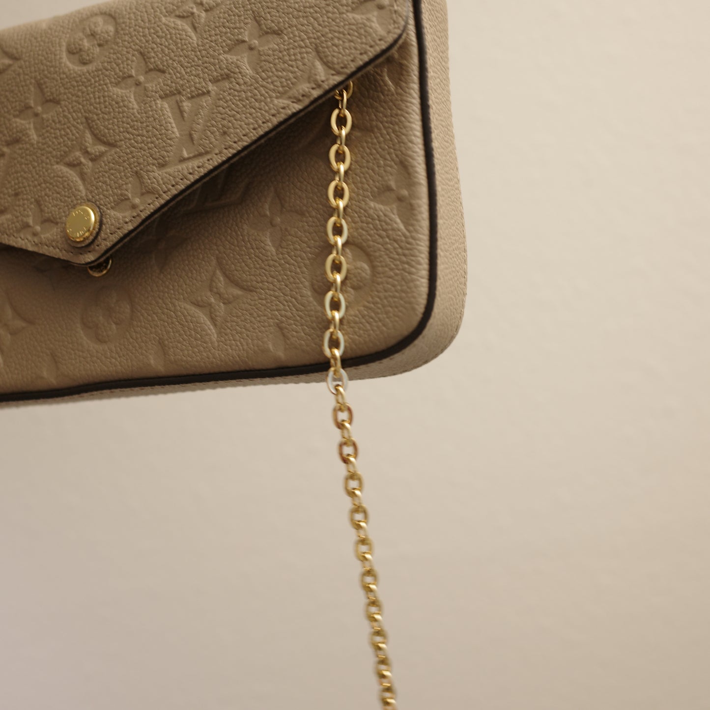 LOUIS VUITTON Turtledove Felice Pochette with Inserts