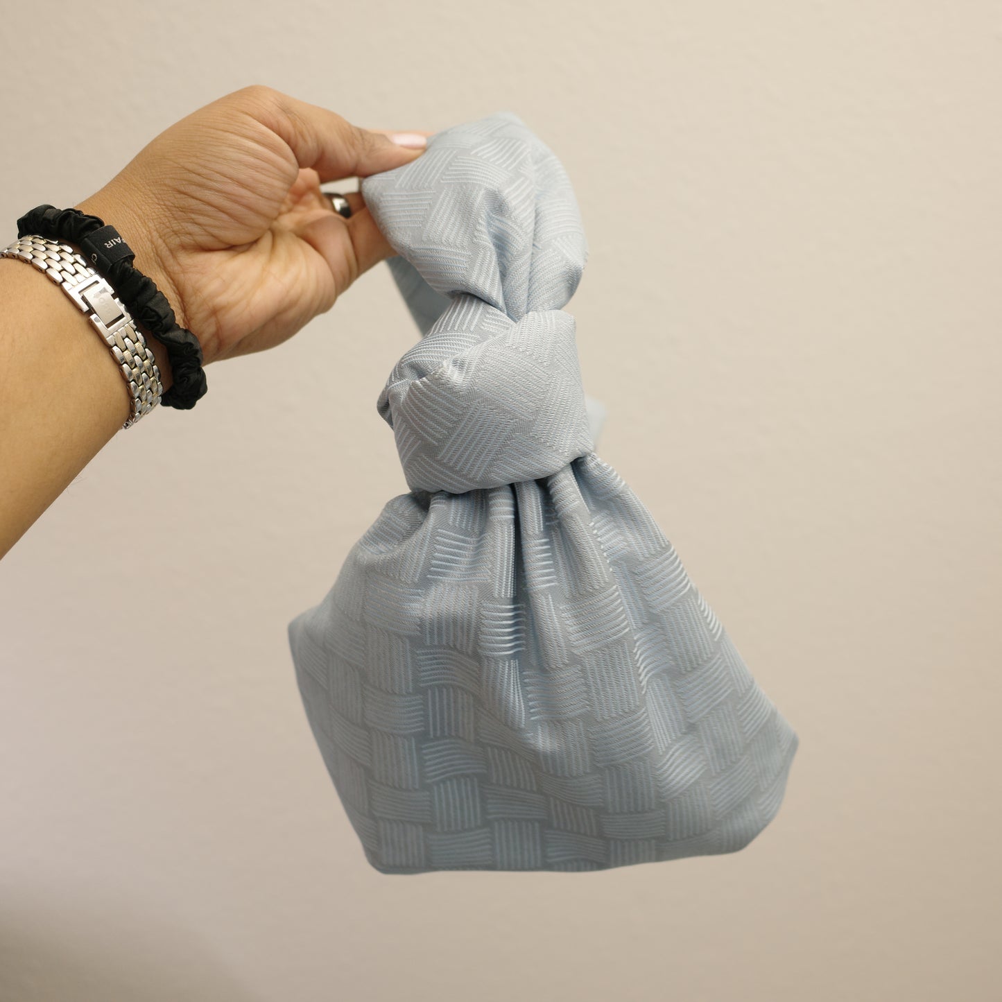 BOTTEGA VENETA Double Knot Blue Bubble Mini Jodie Bag