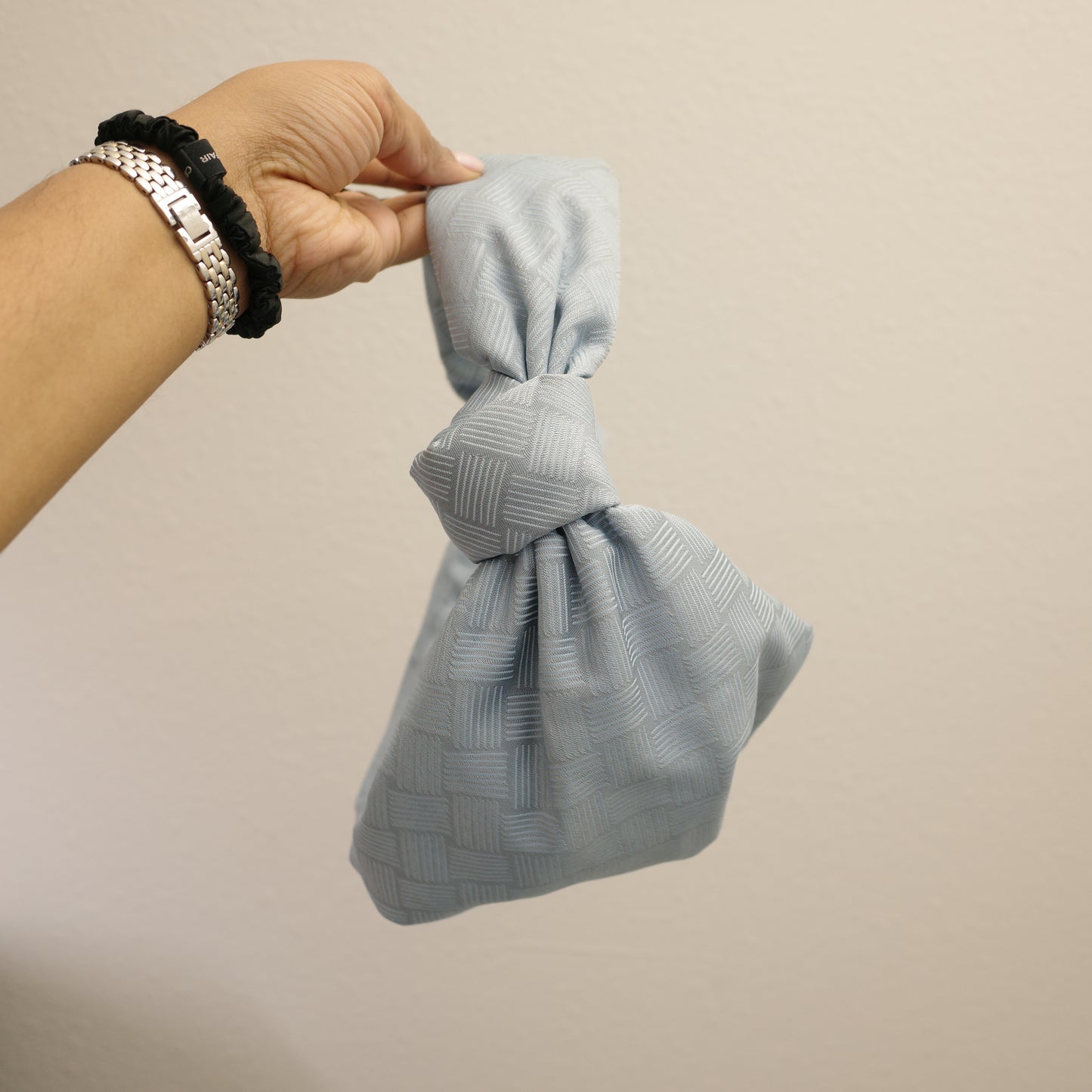 BOTTEGA VENETA Double Knot Blue Bubble Mini Jodie Bag