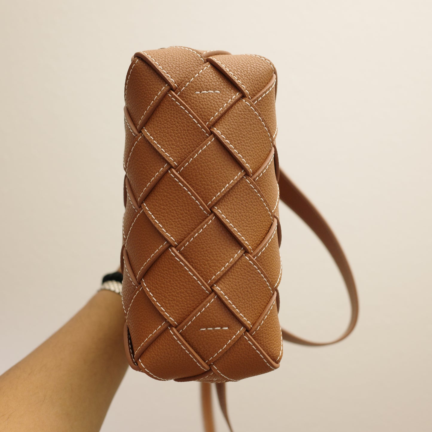 VERAFIED Caramel Basket Bag