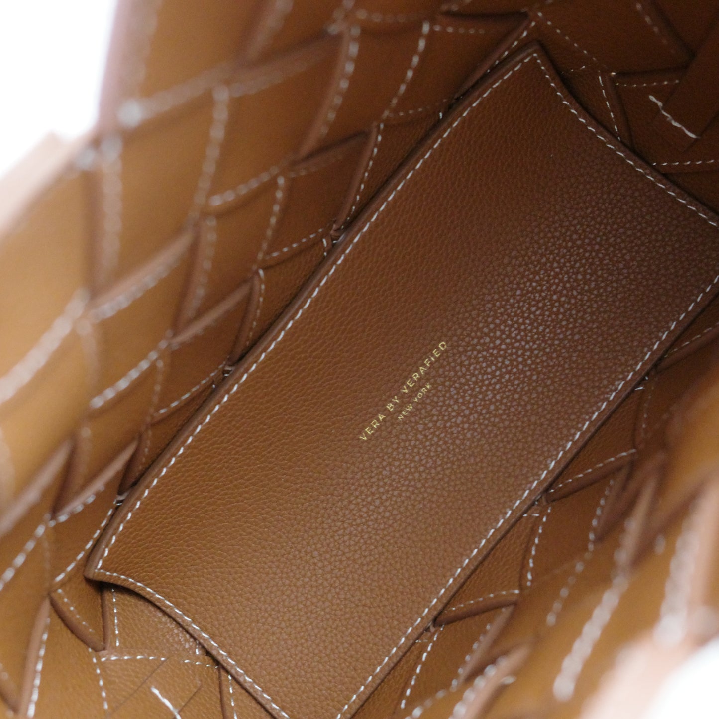 VERAFIED Caramel Basket Bag