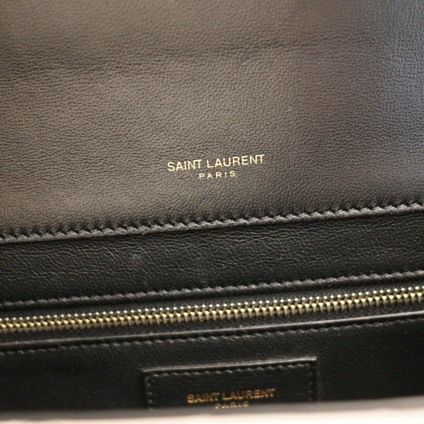 YSL SAINT LAURENT Gaby Cassandra Envelope Quilted Smooth Lambskin Shoulder Bag