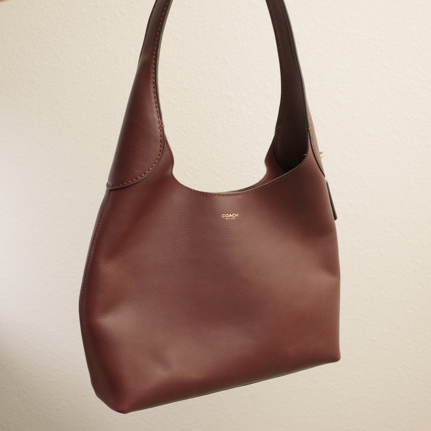 COACH Brooklyn 28 Shoulder Hobo Bag Burgundy