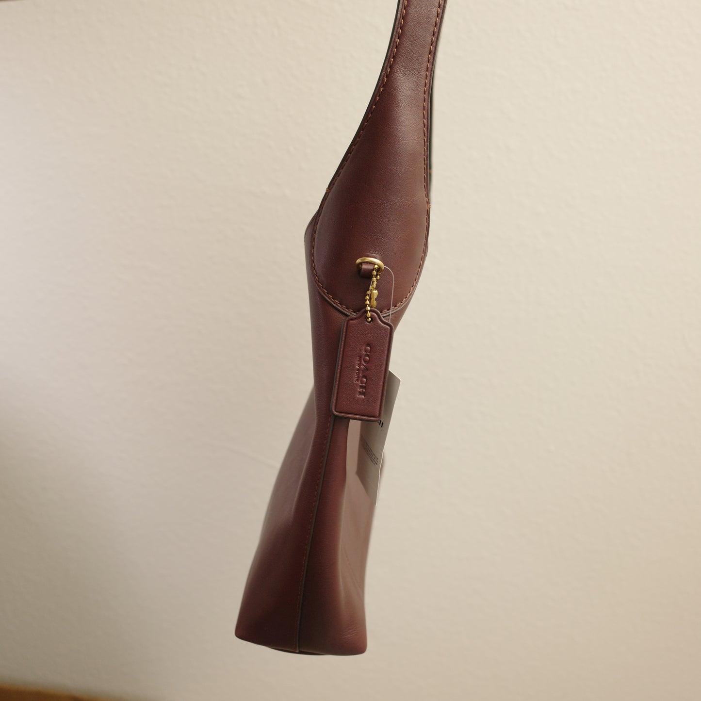 COACH Brooklyn 28 Shoulder Hobo Bag Burgundy