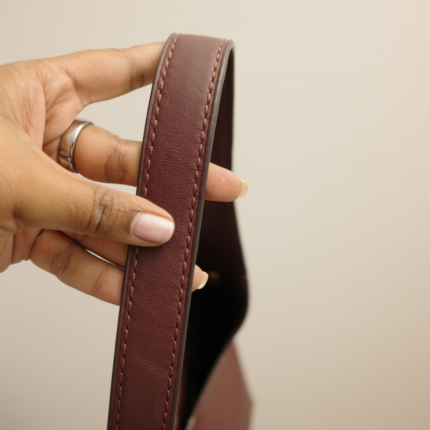 COACH Brooklyn 28 Shoulder Hobo Bag Burgundy
