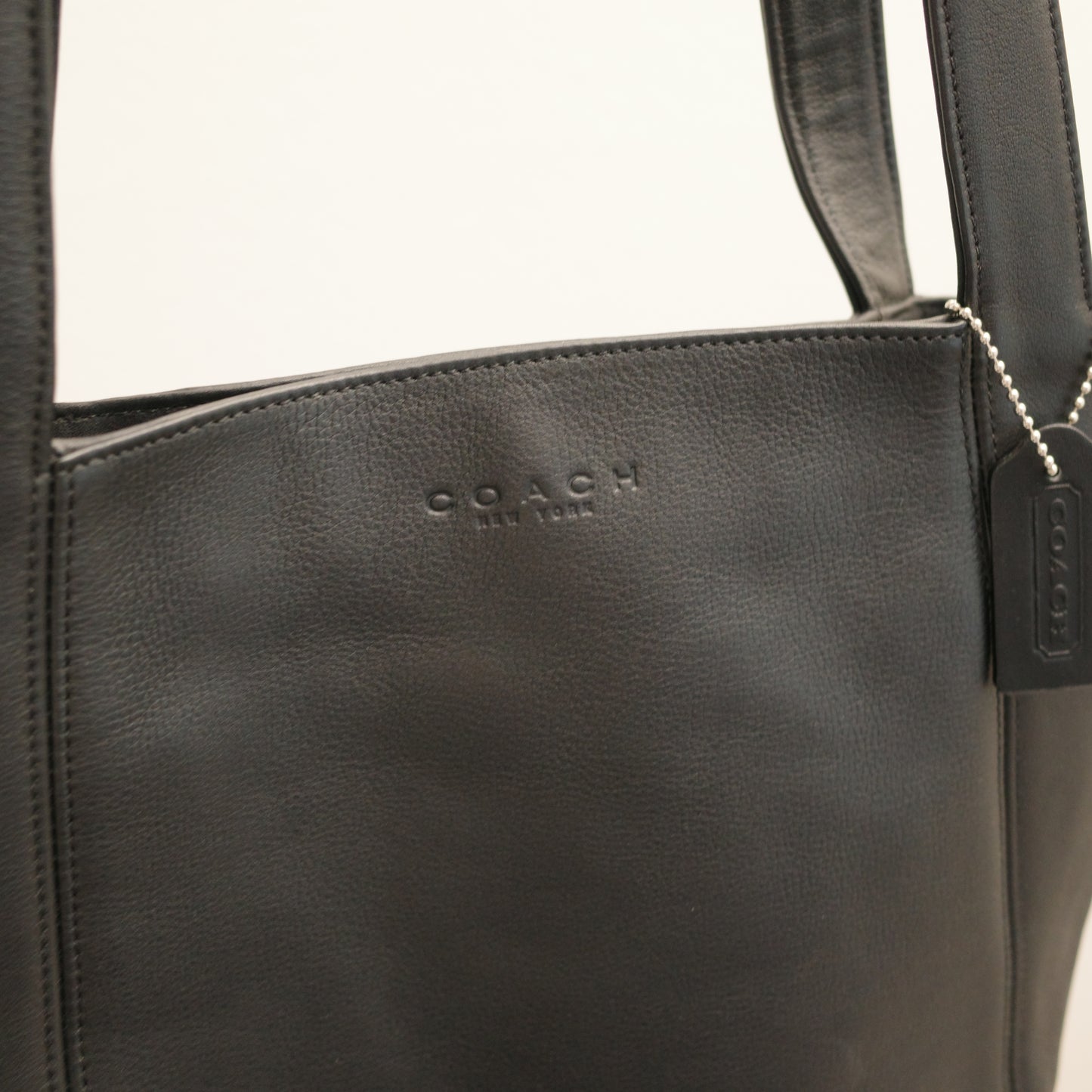 COACH Vintage Lexington Leather Shoulder Tote Black