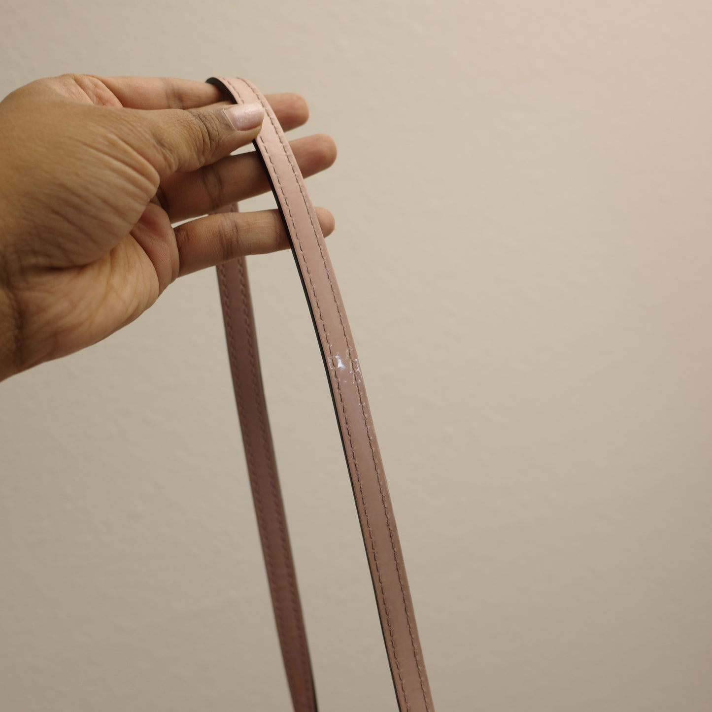 LOUIS VUITTON Vernis Light Pink Alma BB