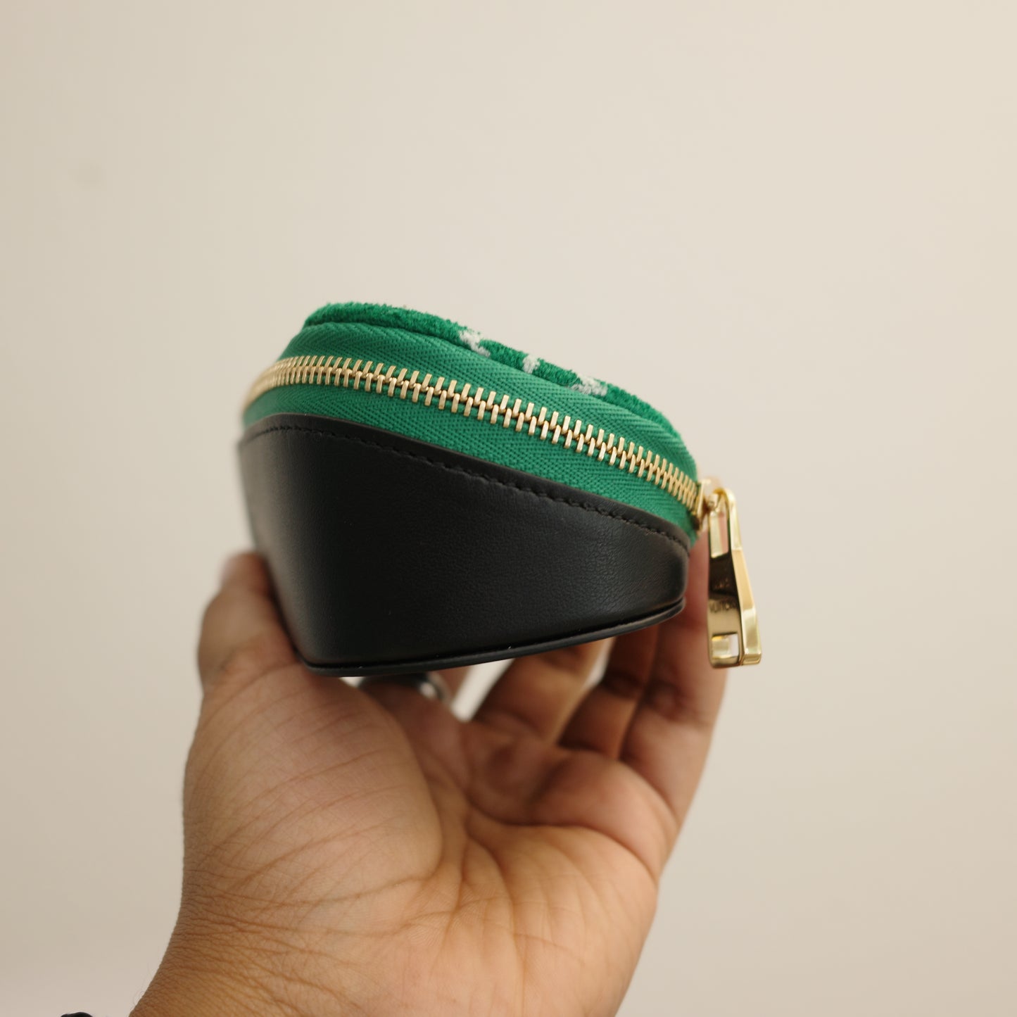 LOUIS VUITTON Match Collection Green Fabric Sunglasses Case GM