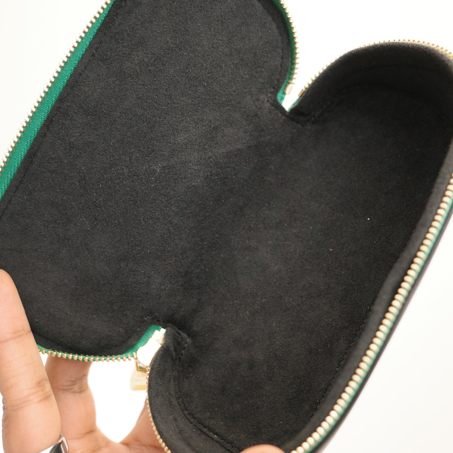 LOUIS VUITTON Match Collection Green Fabric Sunglasses Case GM