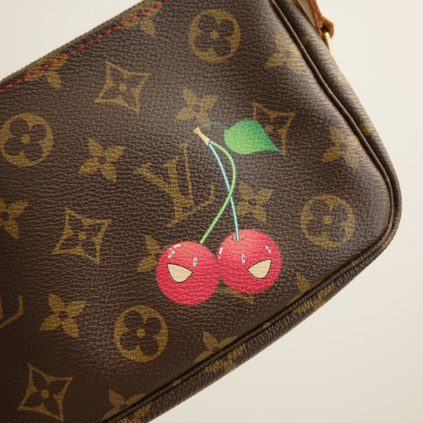 LOUIS VUITTON Monogram Murakami Cherry Pochette Accessoires