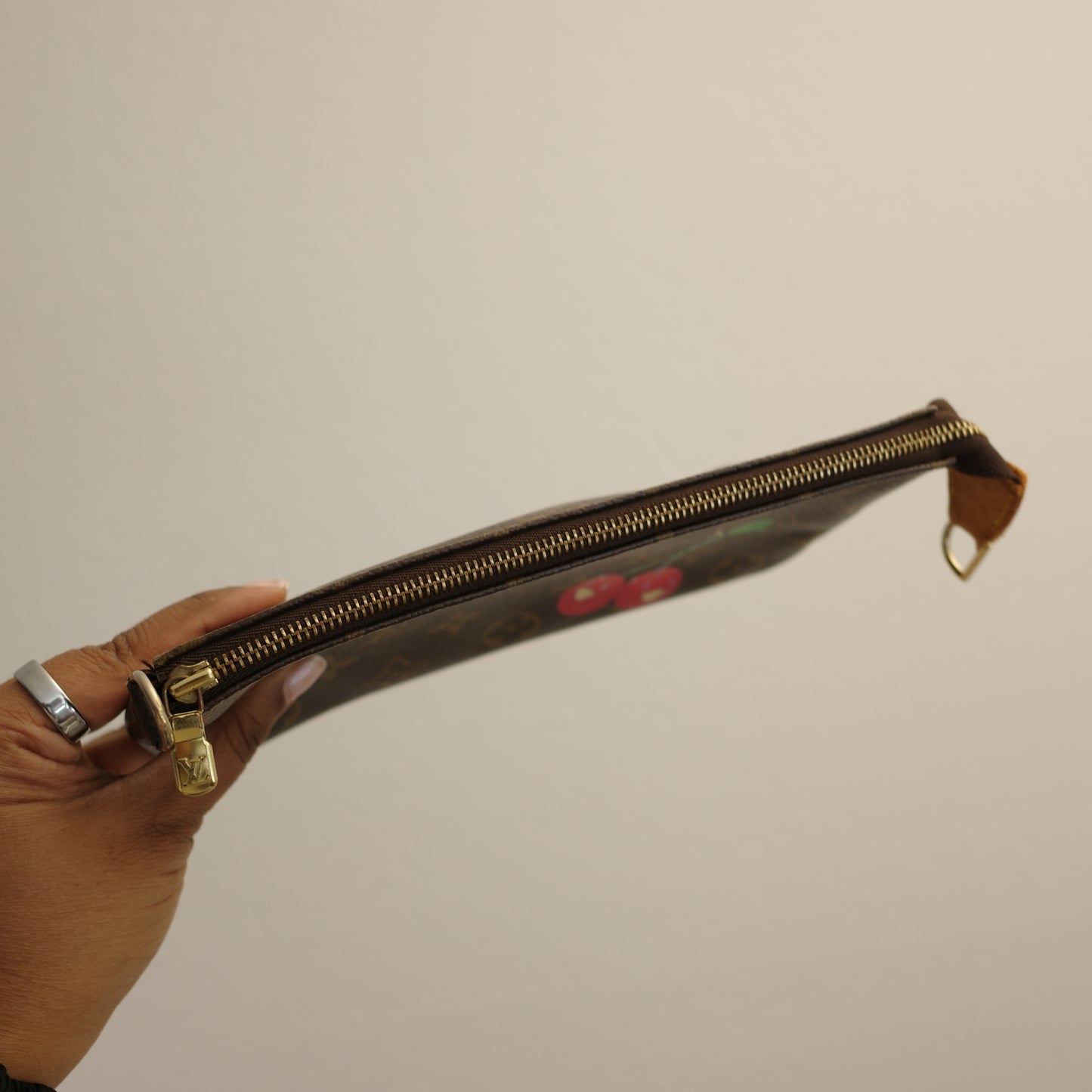 LOUIS VUITTON Monogram Murakami Cherry Pochette Accessoires