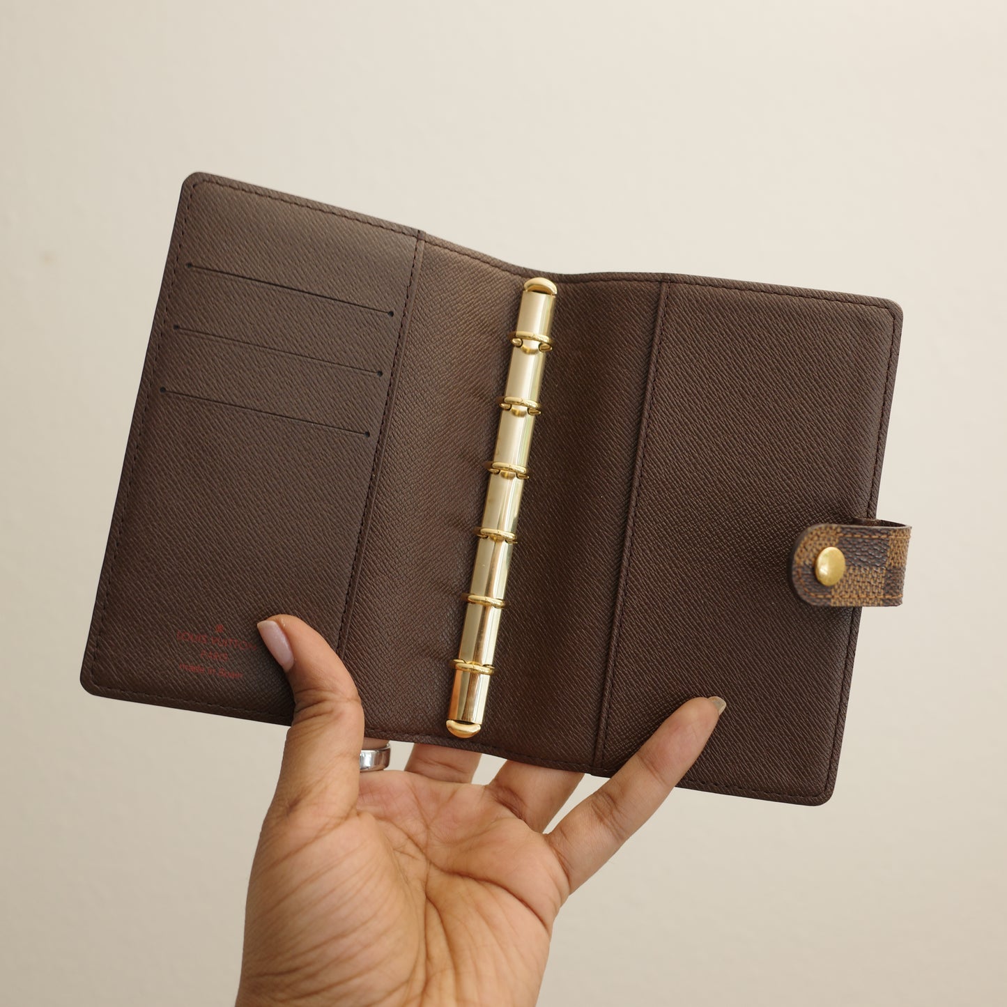 LOUIS VUITTON Damier Ebene Agenda PM