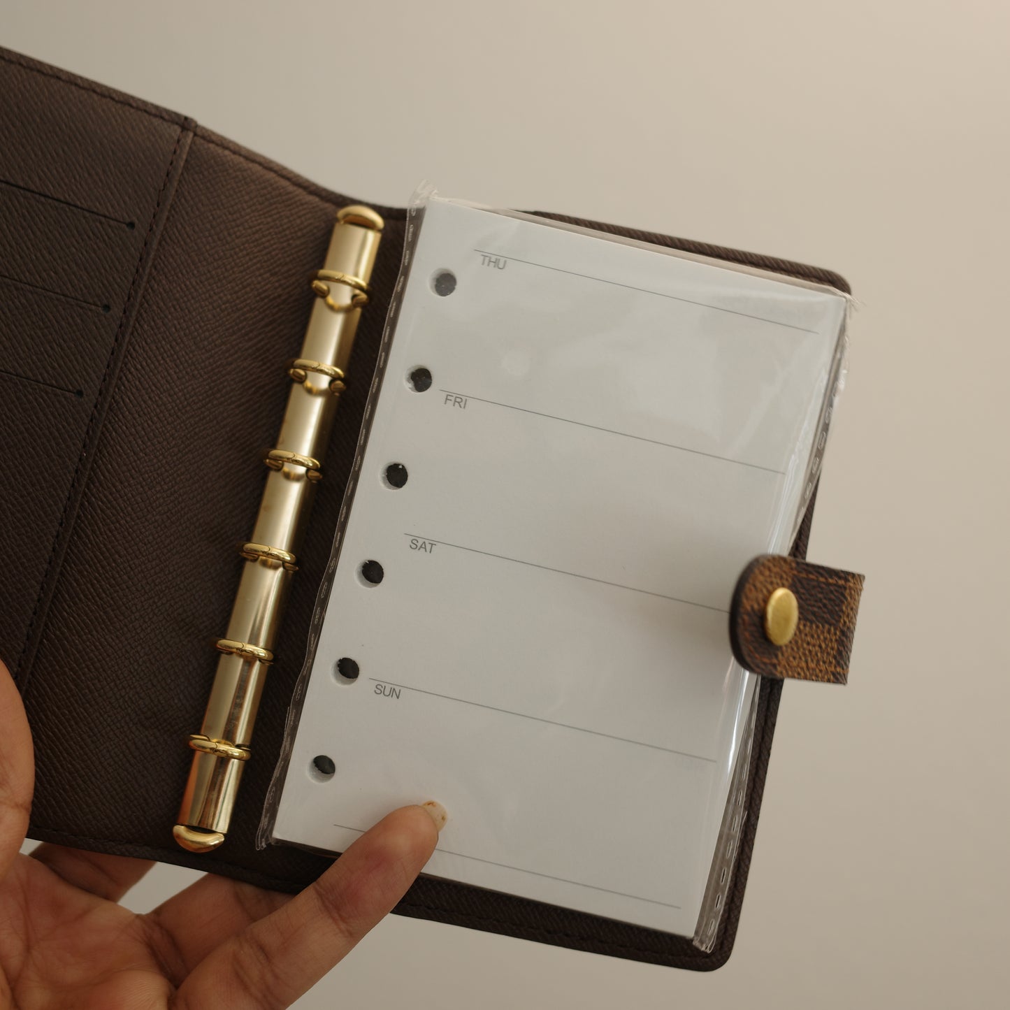 LOUIS VUITTON Damier Ebene Agenda PM