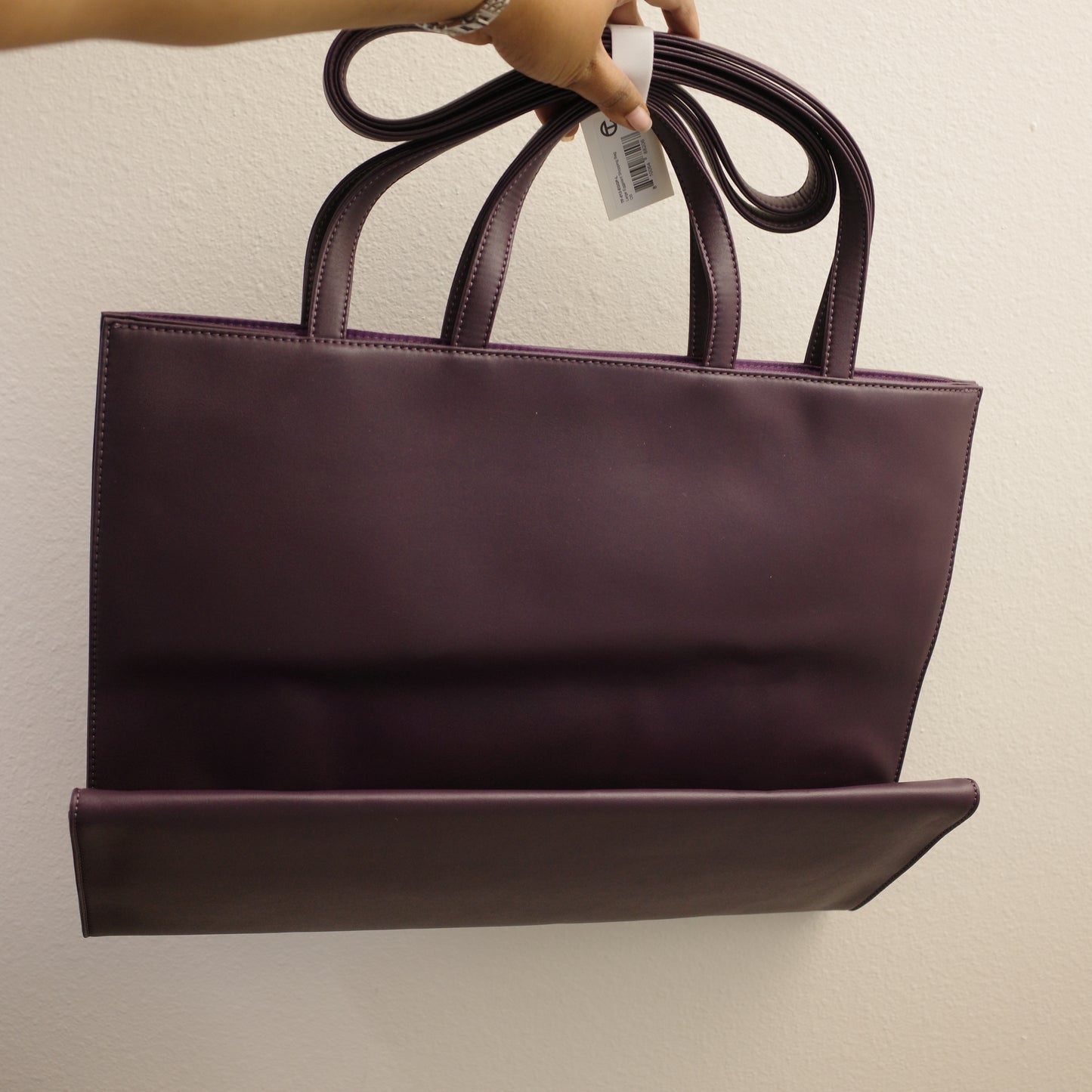TELFAR Vegan Leather Large Tote Eggplant NEW