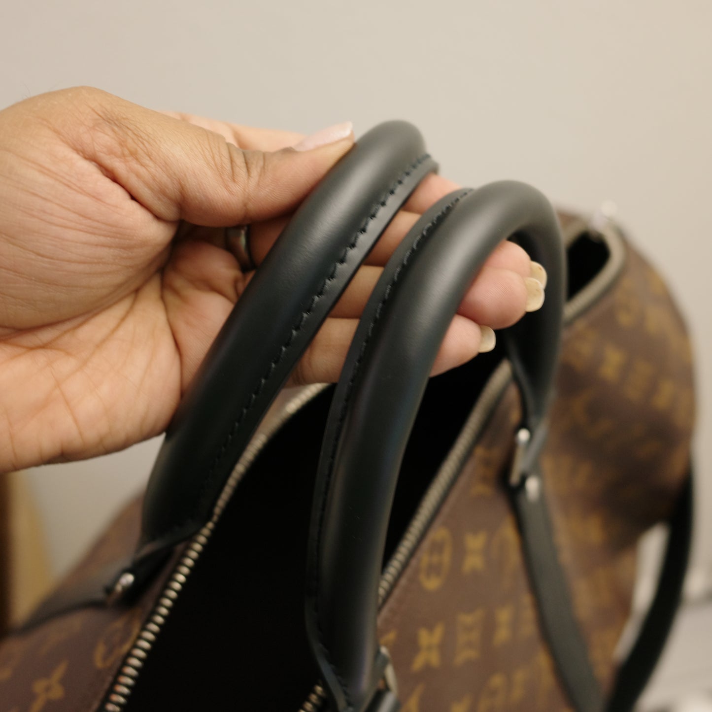 LOUIS VUITTON Monogram Macassar Keepall 45