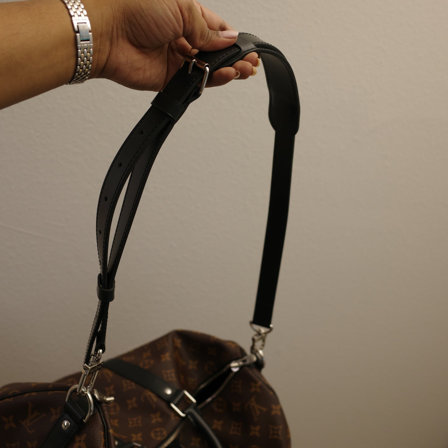 LOUIS VUITTON Monogram Macassar Keepall 45