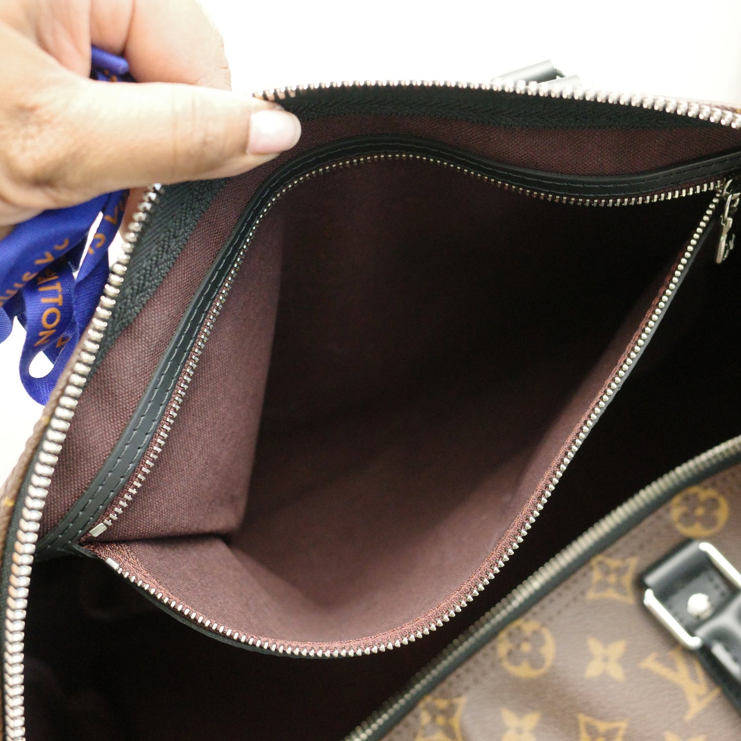 LOUIS VUITTON Monogram Macassar Keepall 45