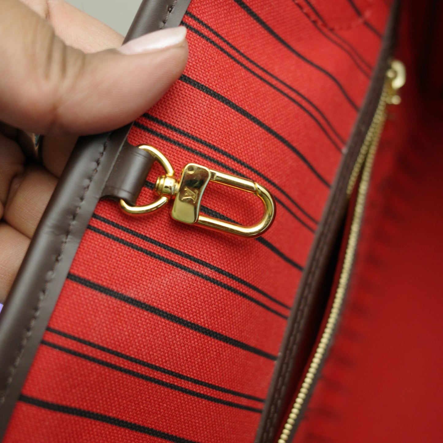 LOUIS VUITTON Damier Ebene Neverfull PM